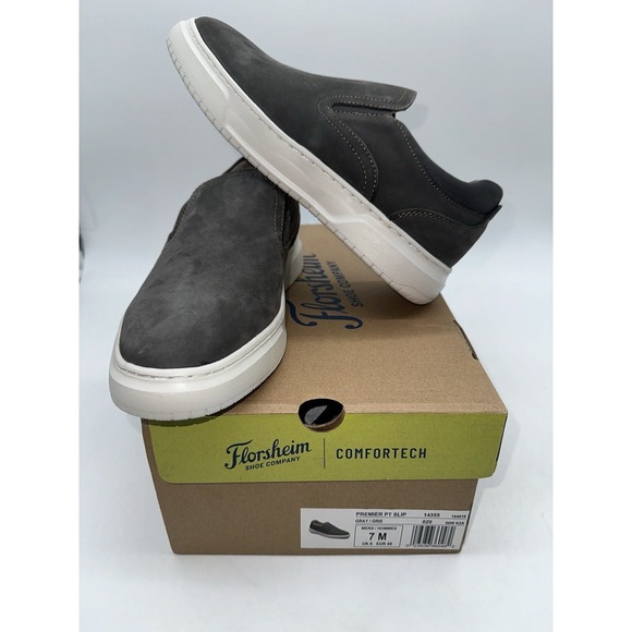 Florsheim Other - Tried On Florsheim Premier Plain Toe Slip On Sneaker Men's size 7M
